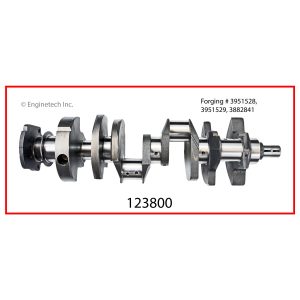 Enginetech 123800 Crank Kit - Reman