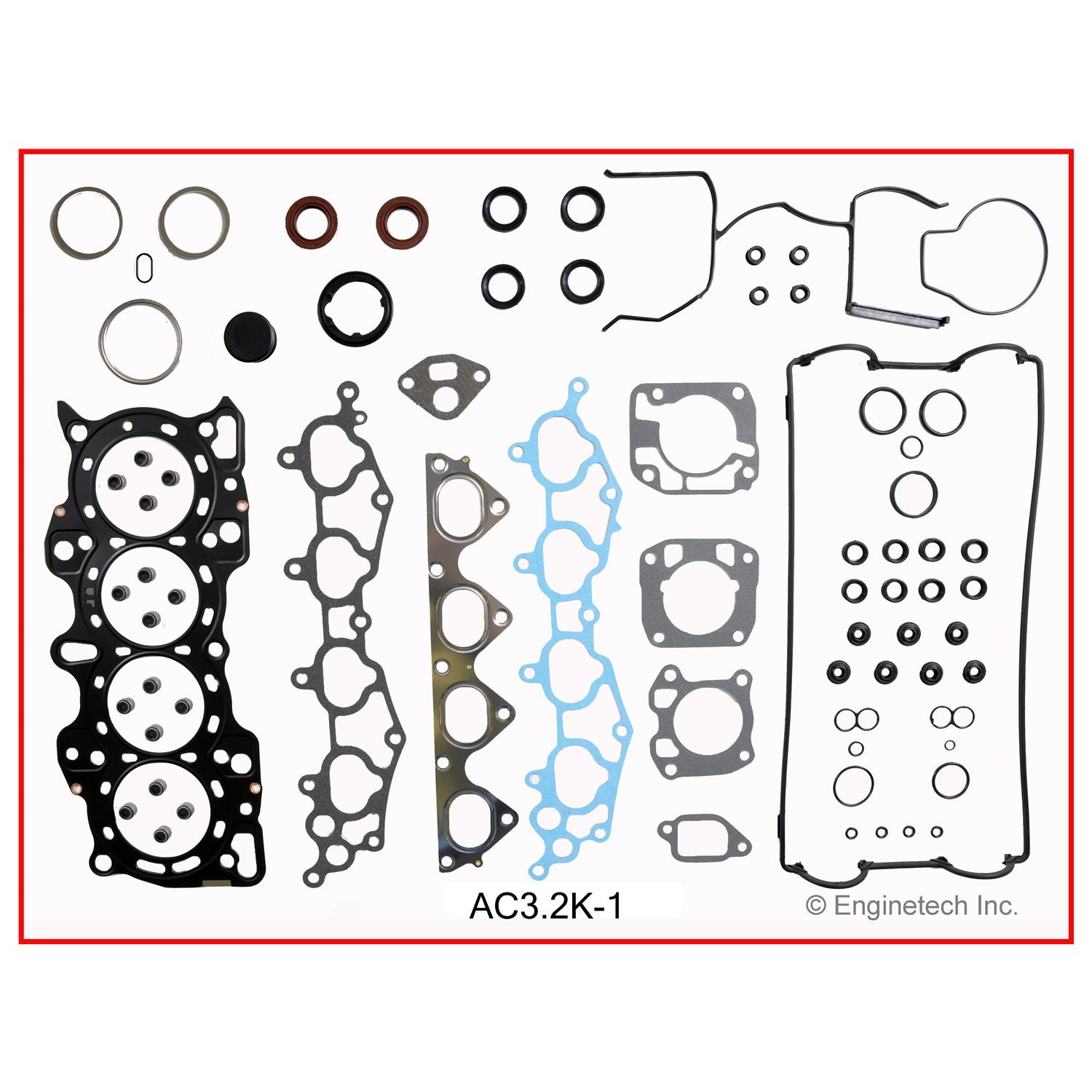 Enginetech AC3.2K-1 Gasket Set - Full