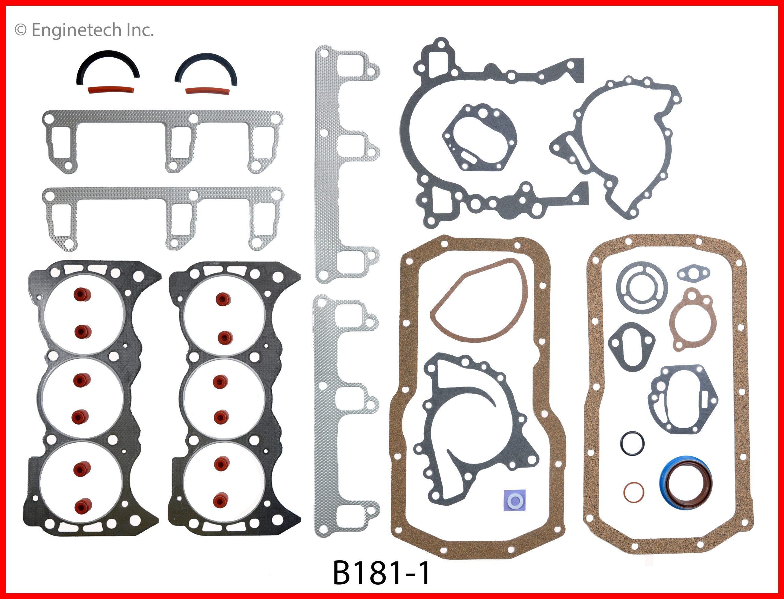 Enginetech B181-1 Gasket Set - Full