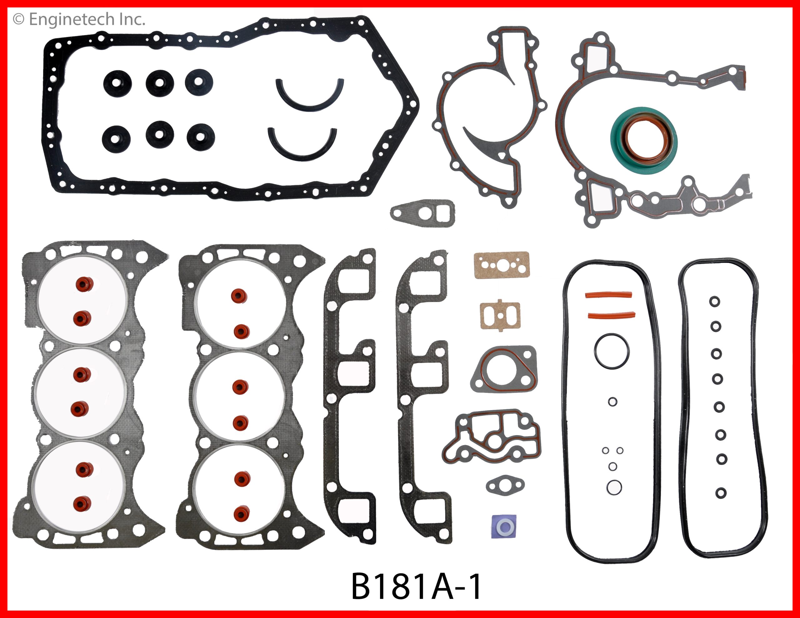 Enginetech B181A-1 Gasket Set - Full