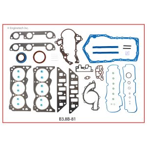 Enginetech B3.8B-81 Gasket Set - Full