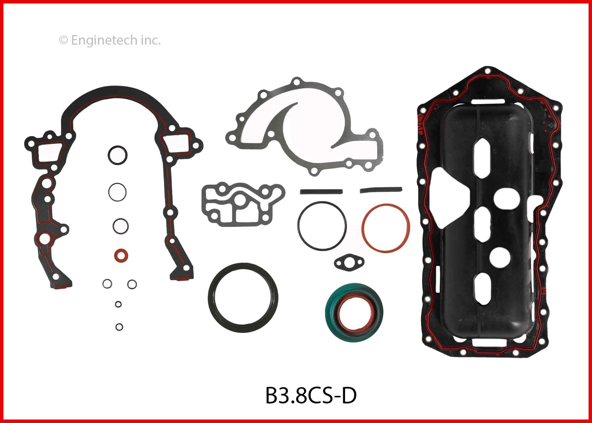 Enginetech B3.8CS-D Gasket Set - Lower