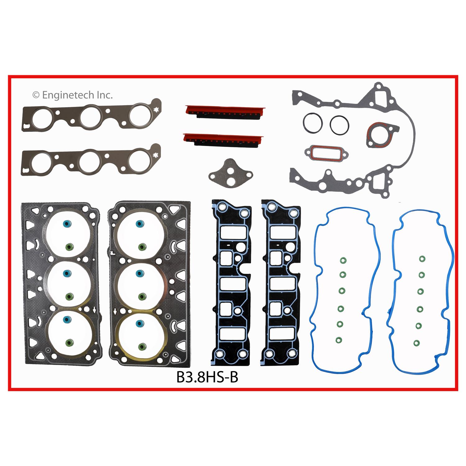 Enginetech B3.8HS-BWB Gasket Set - Head