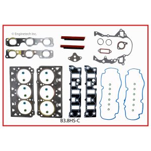 Enginetech B3.8HS-CWB Gasket Set - Head