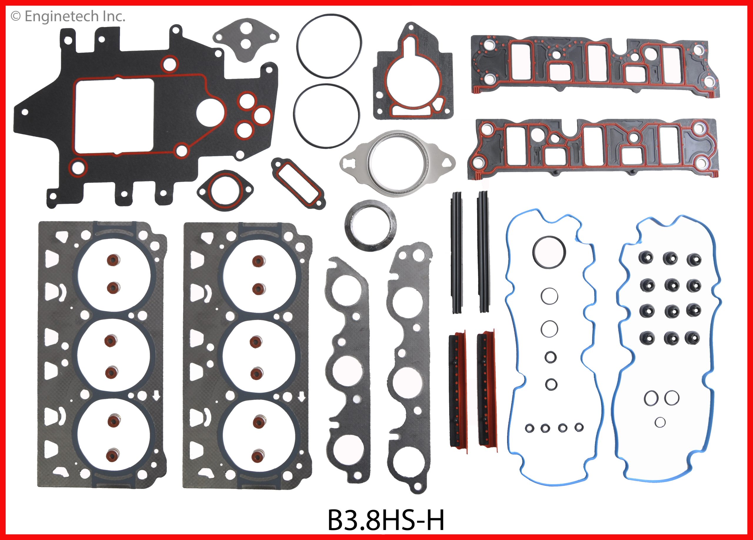 Enginetech B3.8HS-HWB Gasket Set - Head