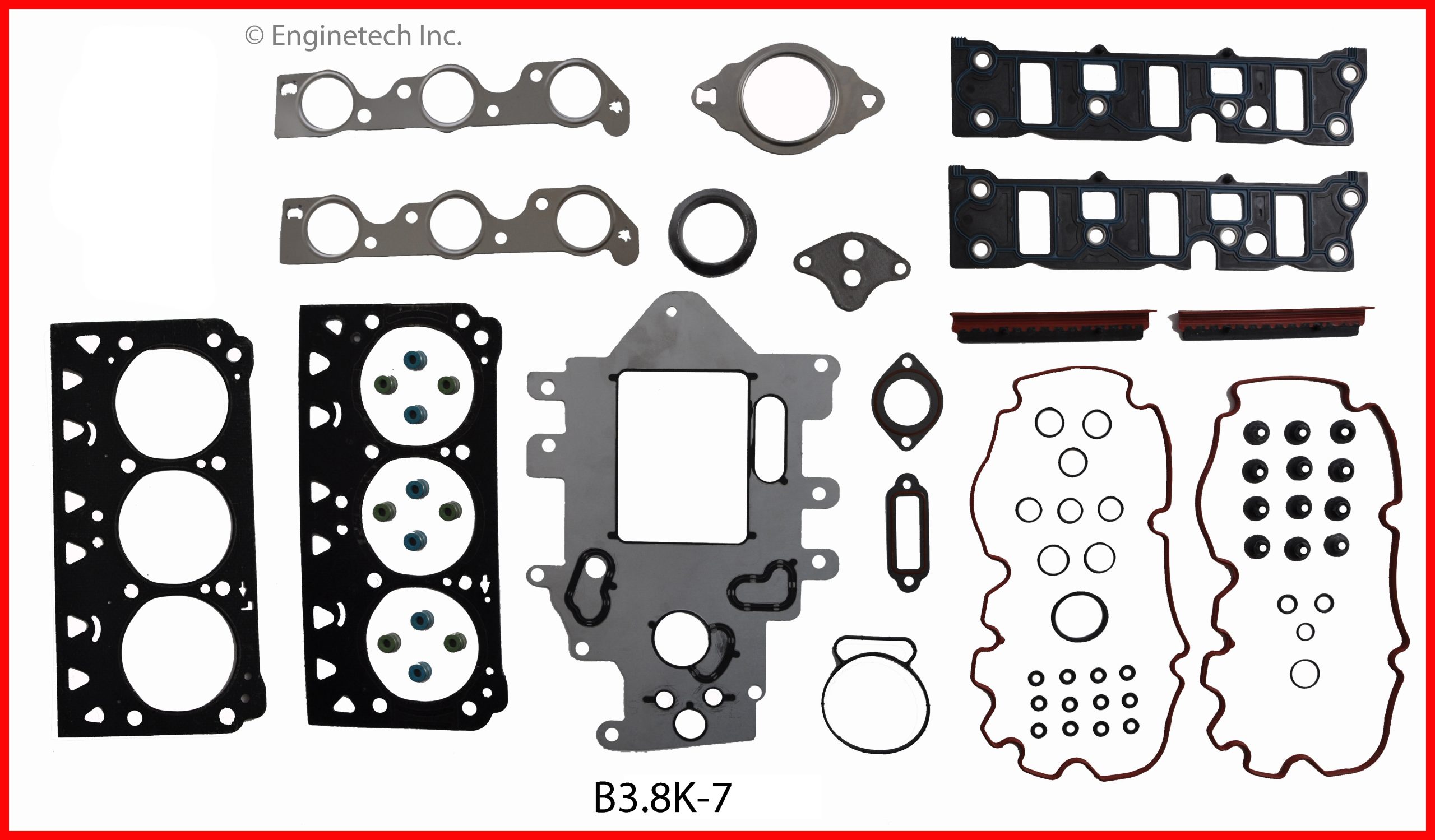 Enginetech B3.8K-7 Gasket Set - Full