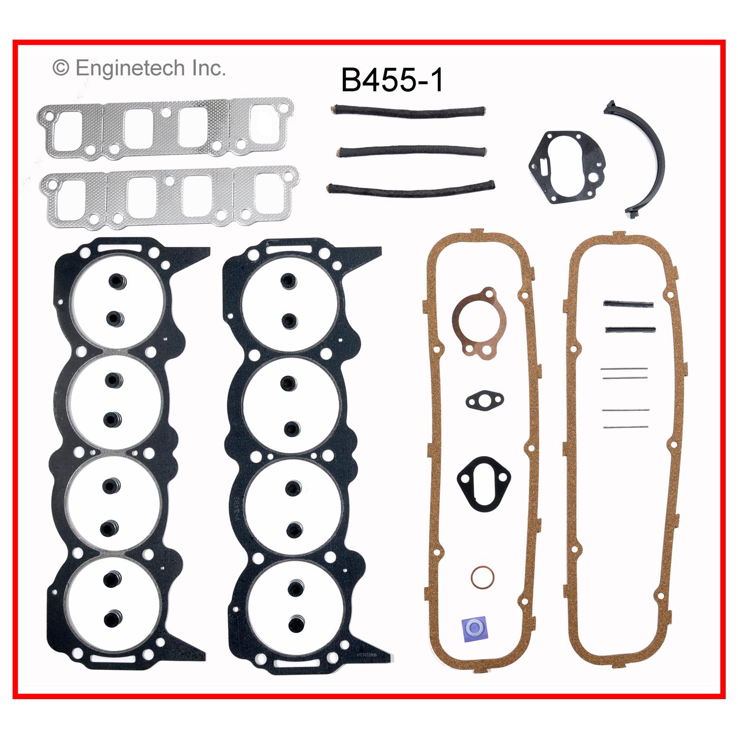 Enginetech B455-1 Gasket Set - Full