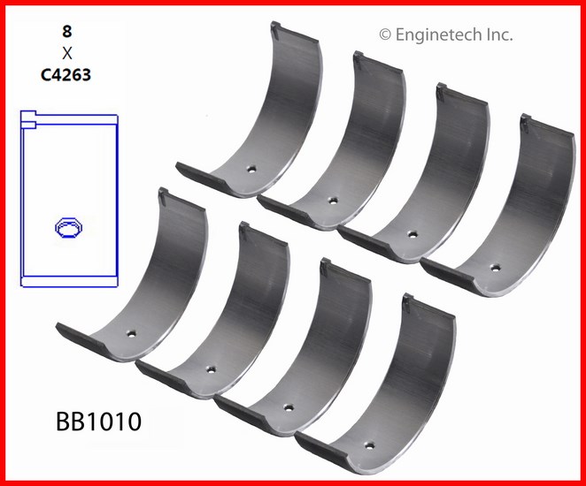 Enginetech BB1010 Bearing Set - Rod