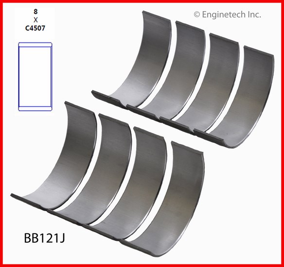 Enginetech BB121J Bearing Set - Rod