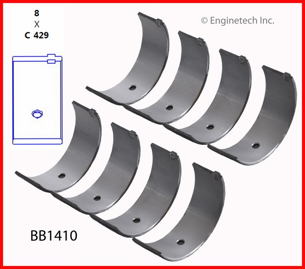 Enginetech BB1410 Bearing Set - Rod