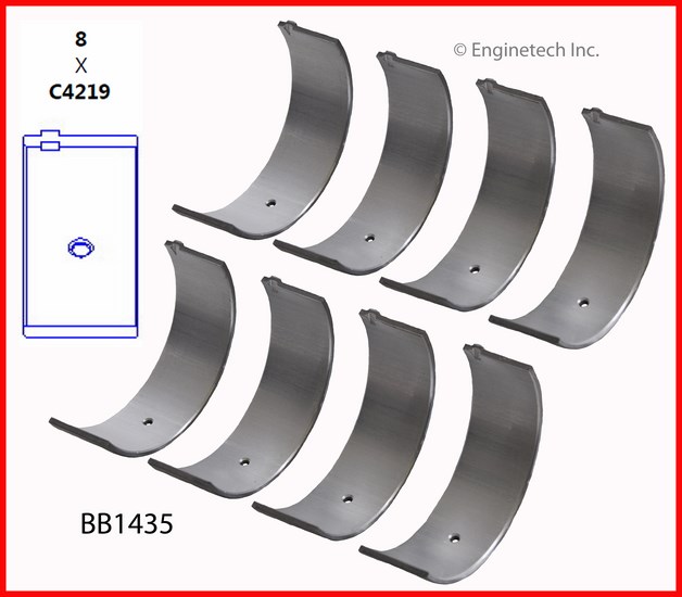 Enginetech BB1435 Bearing Set - Rod