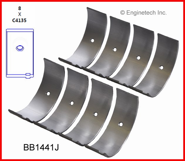 Enginetech BB1441 Bearing Set - Rod