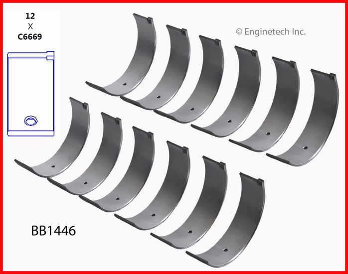 Enginetech BB1446 Bearing Set - Rod