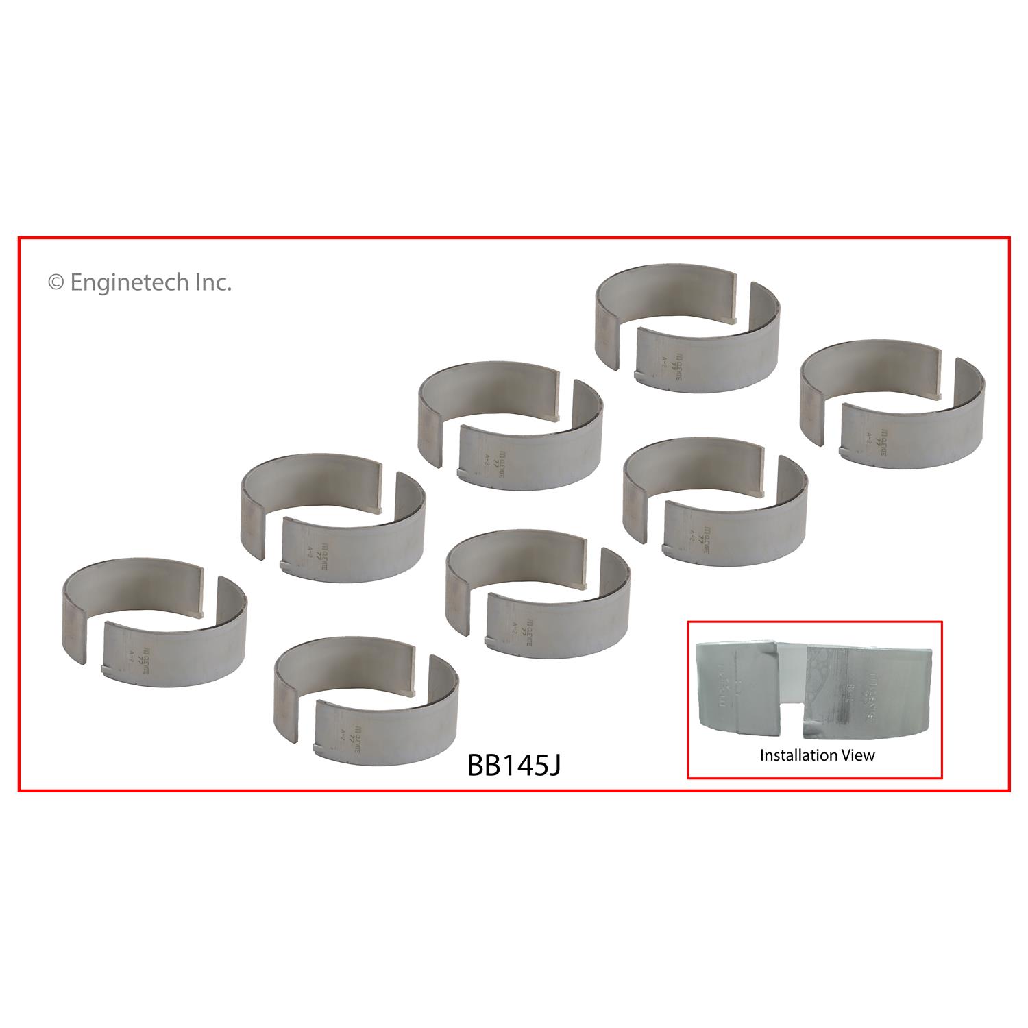 Enginetech BB145J Bearing Set - Rod