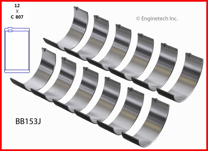 Enginetech BB153J Bearing Set - Rod