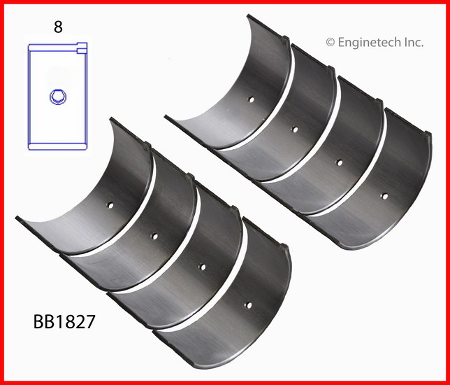 Enginetech BB1827 Bearing Set - Rod