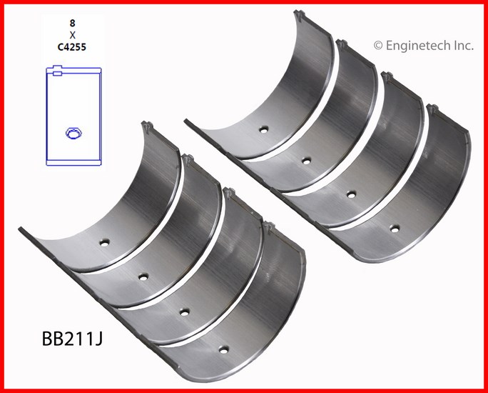 Enginetech BB211J Bearing Set - Rod