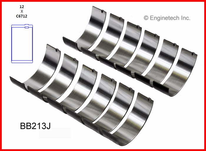 Enginetech BB213J Bearing Set - Rod