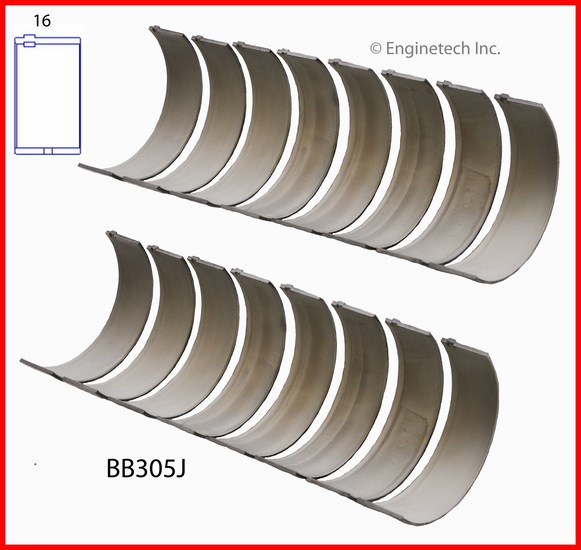Enginetech BB305J Bearing Set - Rod