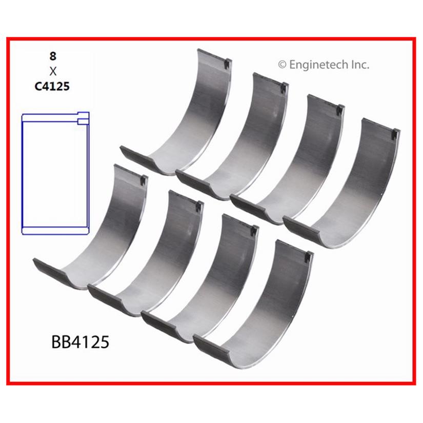 Enginetech BB4125 Bearing Set - Rod