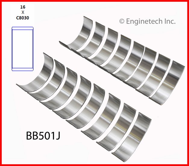 Enginetech BB501J Bearing Set - Rod