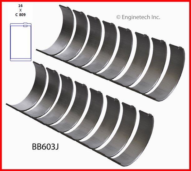 Enginetech BB603J Bearing Set - Rod