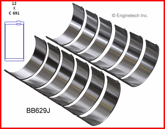 Enginetech BB629J Bearing Set - Rod