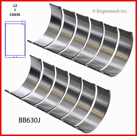 Enginetech BB630J Bearing Set - Rod