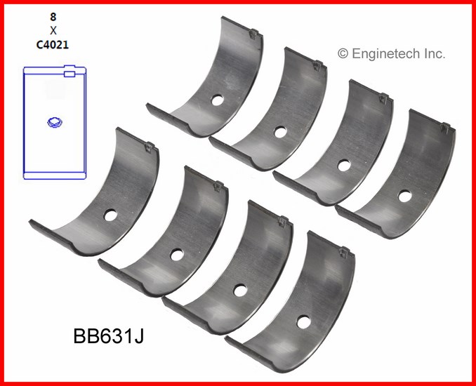Enginetech BB631J Bearing Set - Rod