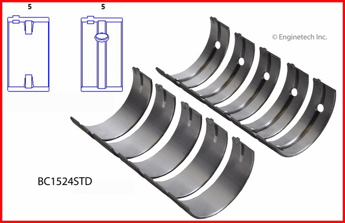 Enginetech BC1524 Bearing Set - Main