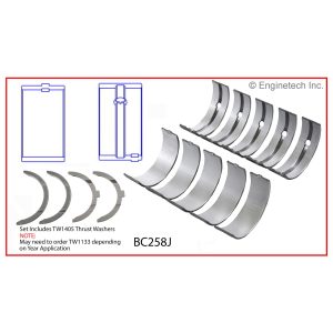 Enginetech BC258J Bearing Set - Main
