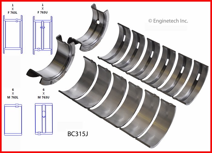 Enginetech BC315J Bearing Set - Main