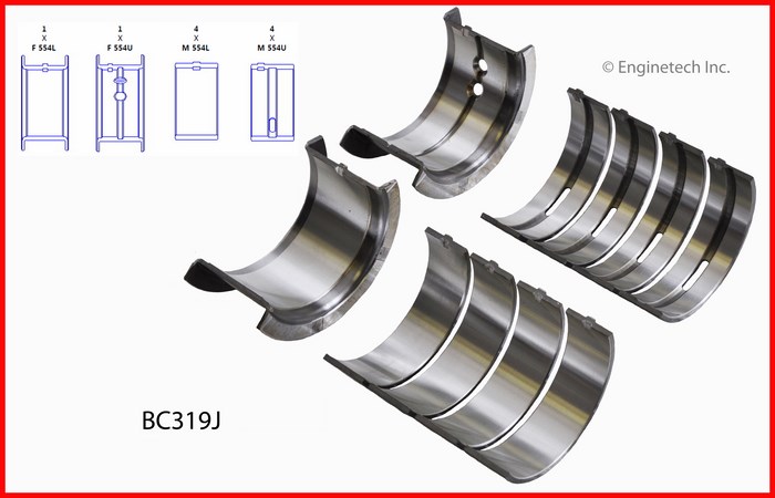 Enginetech BC319J Bearing Set - Main