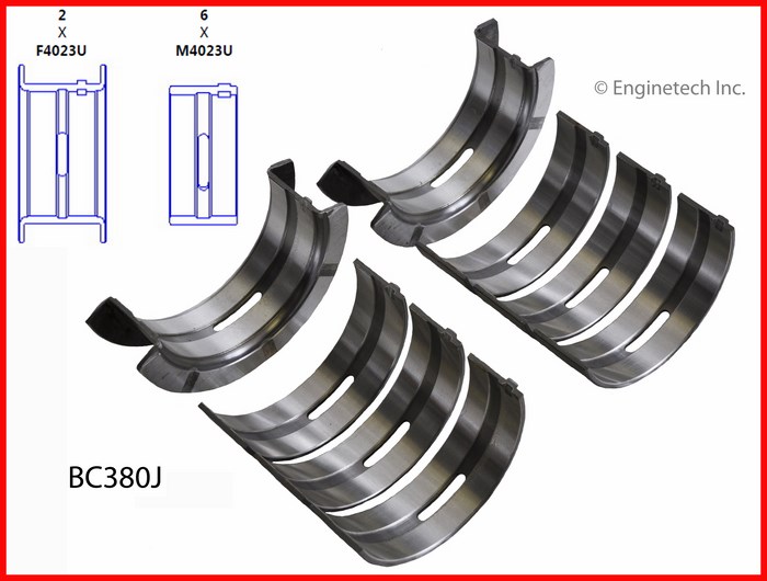 Enginetech BC380J Bearing Set - Main