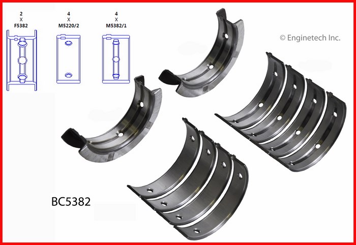 Enginetech BC5382 Bearing Set - Main
