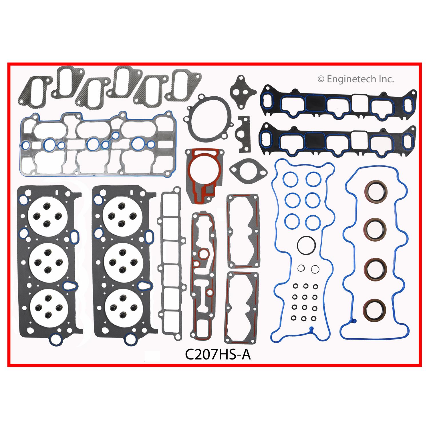 Enginetech C207HS-A Gasket Set - Head