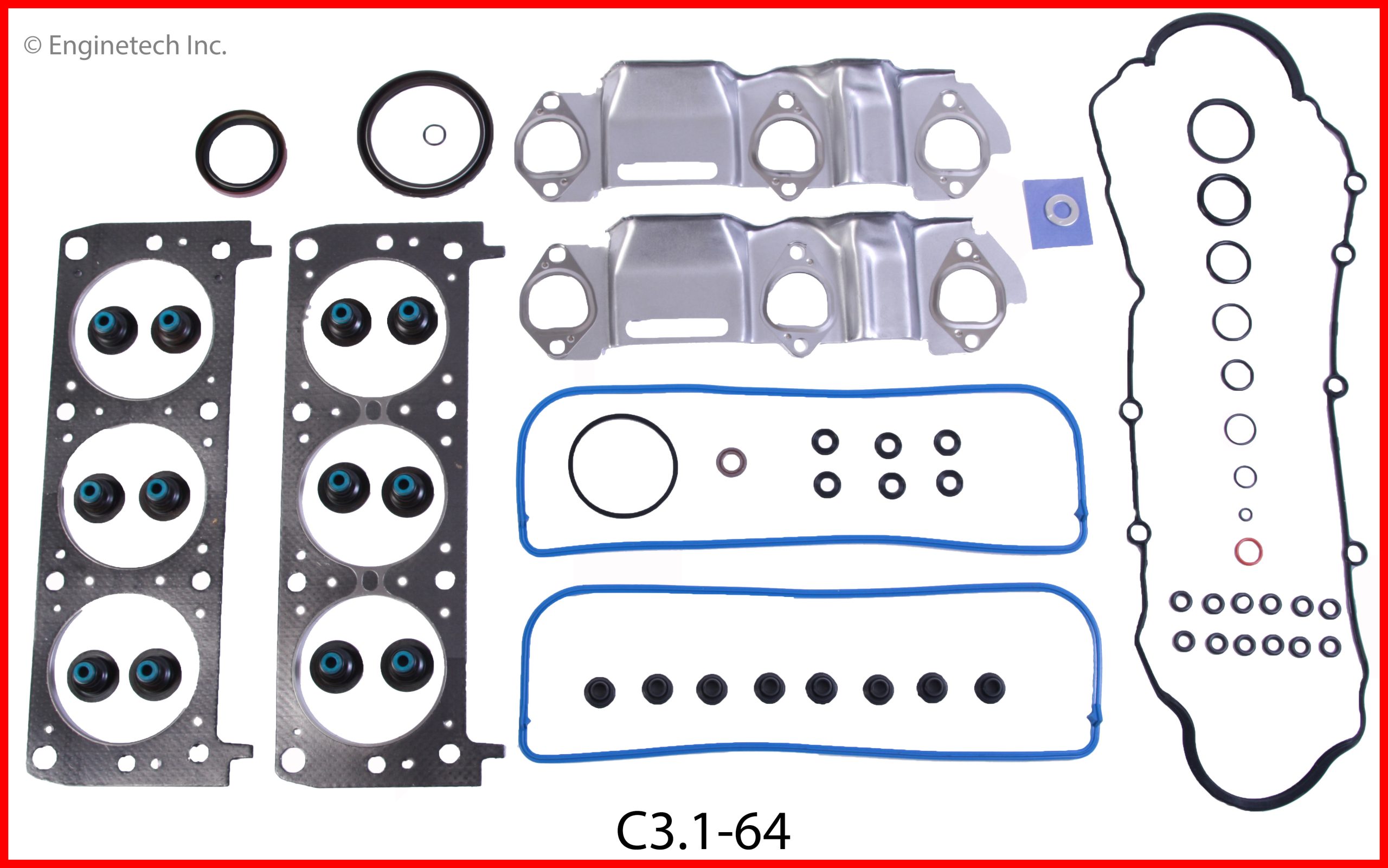 Enginetech C3.1-64 Gasket Set - Full