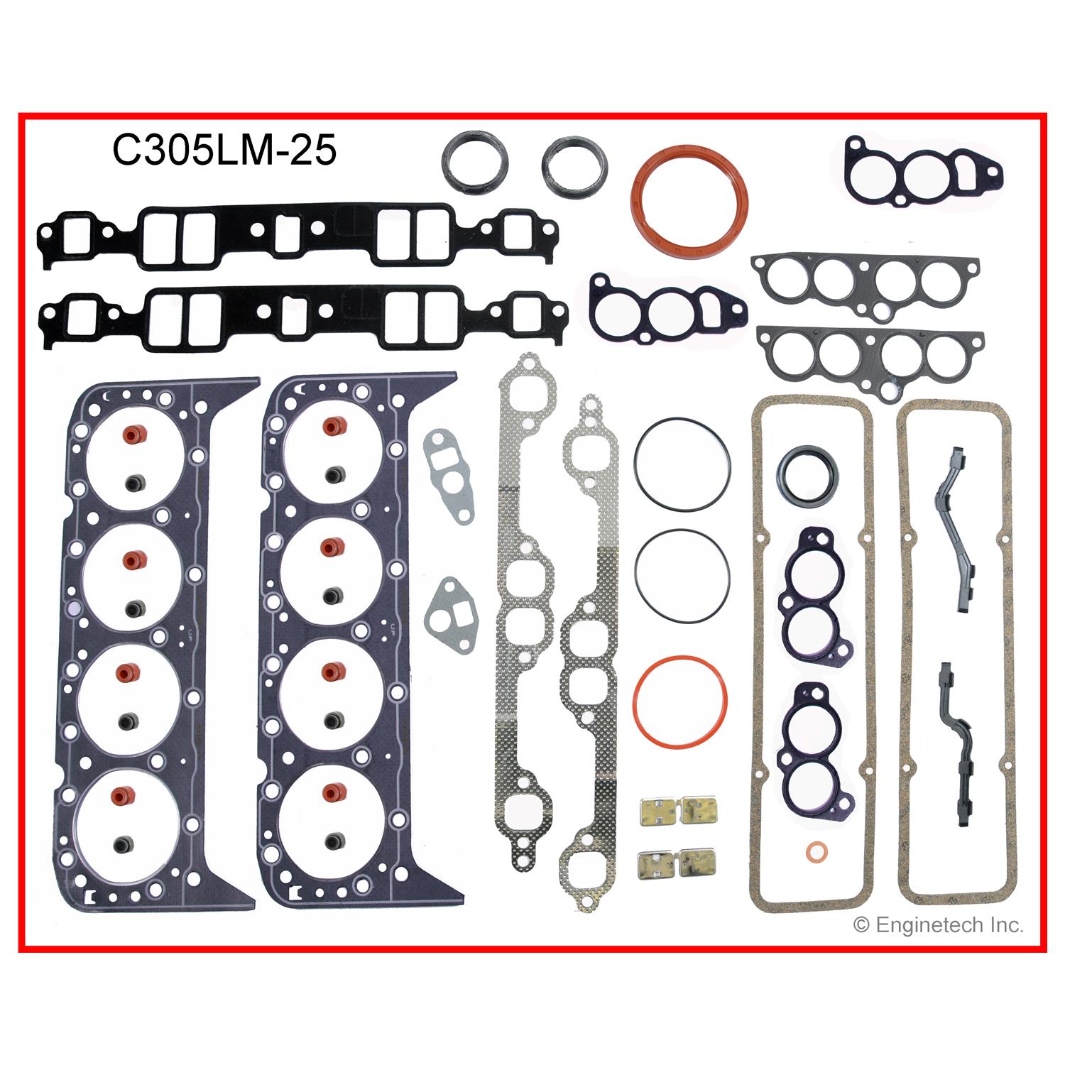 Enginetech C305LM-25 Gasket Set - Full