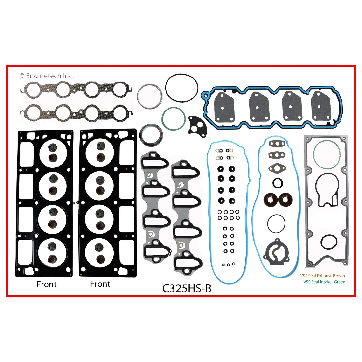 Enginetech C325HS-B Gasket Set - Head