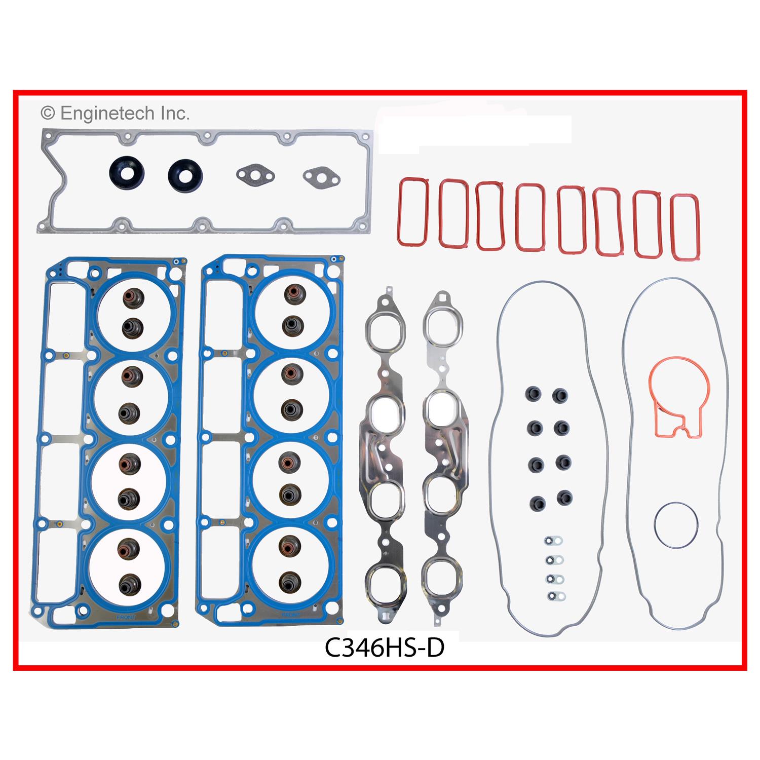 Enginetech C346HS-DWB Gasket Set - Head