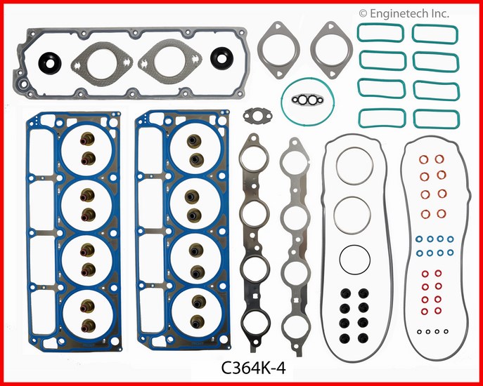 Enginetech C364K-4 Gasket Set - Full