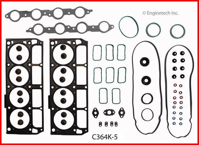 Enginetech C364K-5 Gasket Set - Full