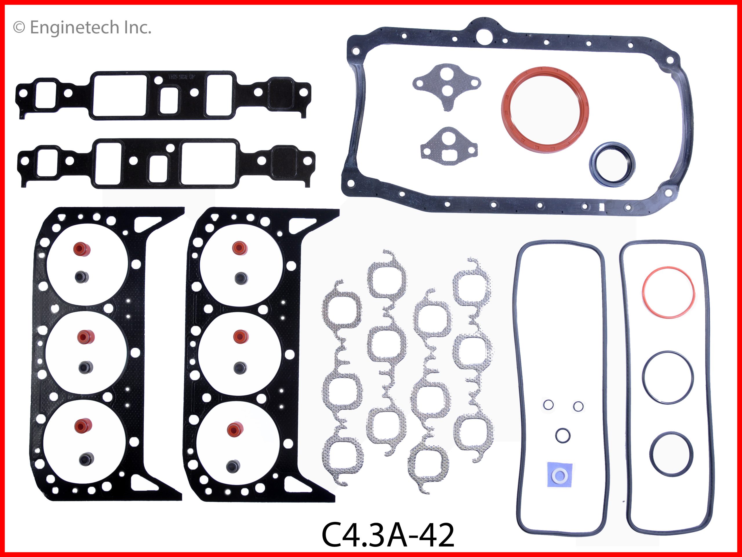 Enginetech C4.3A-42 Gasket Set - Full