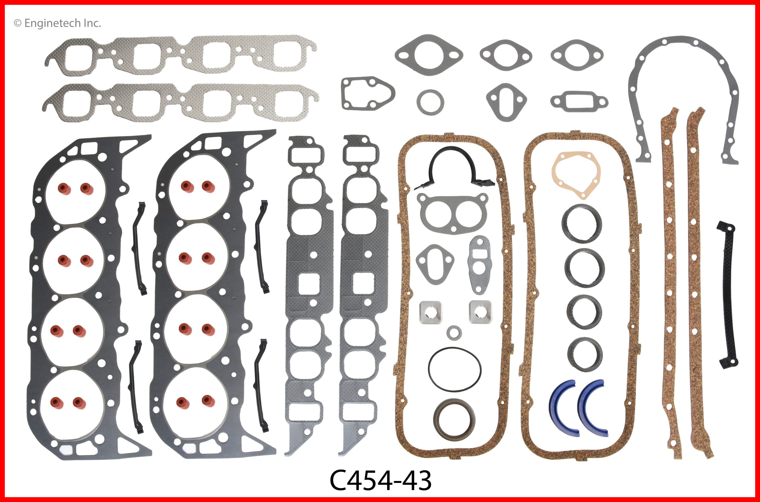 Enginetech C454-43 Gasket Set - Full