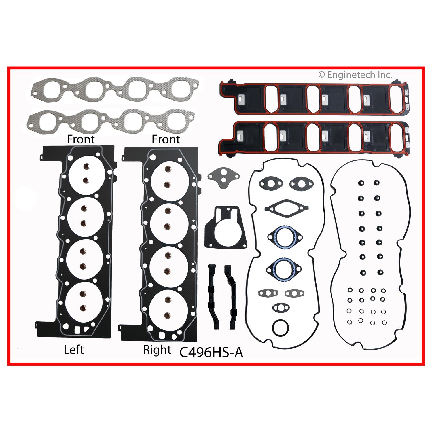 Enginetech C496HS-AWB Gasket Set - Head