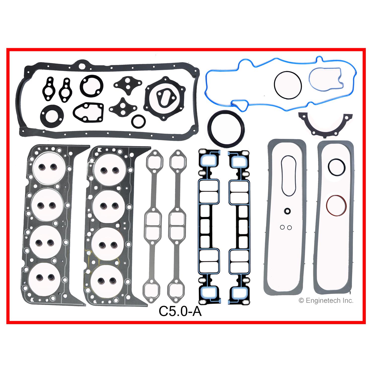 Enginetech C5.0-A Gasket Set - Full