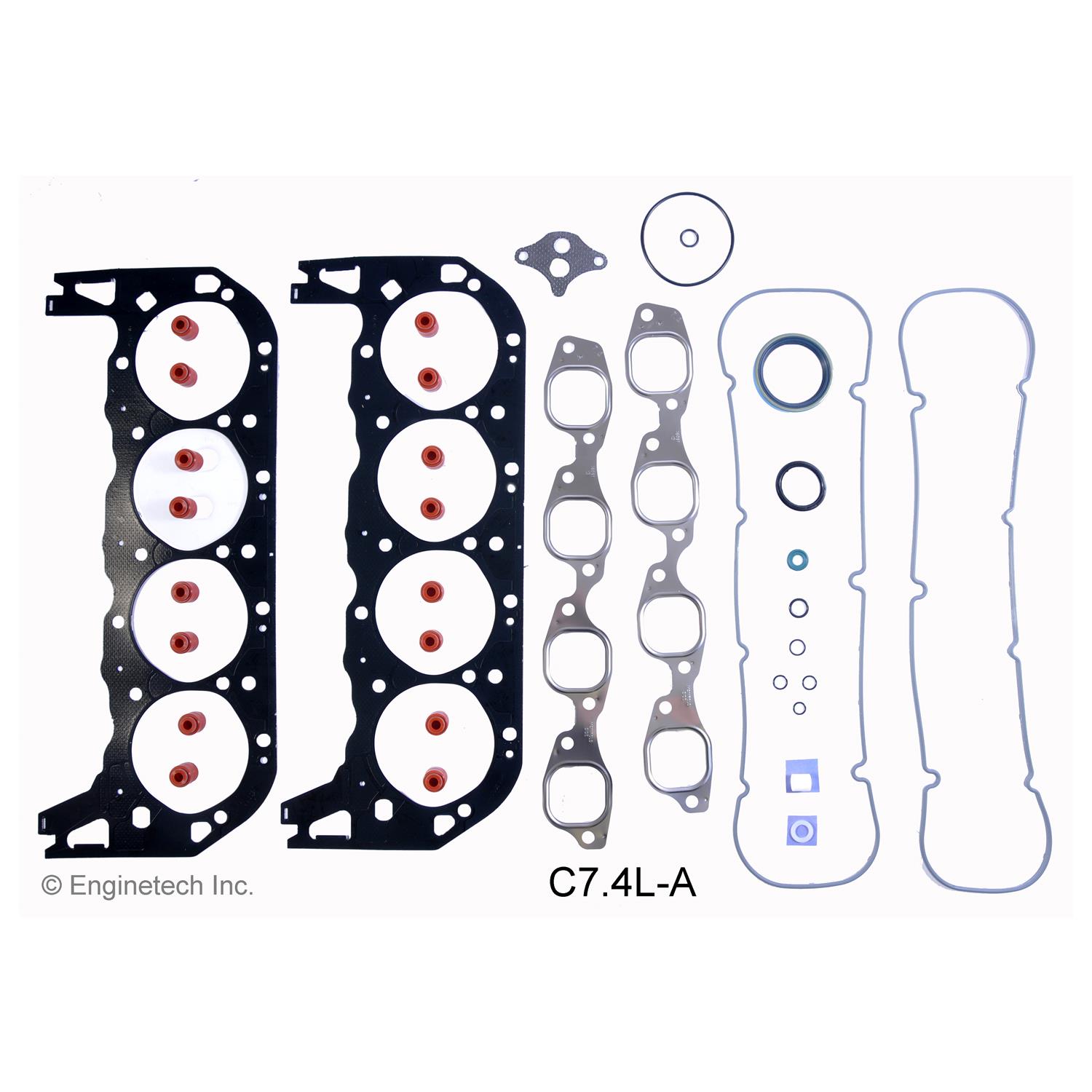 Enginetech C7.4L-A Gasket Set - Full