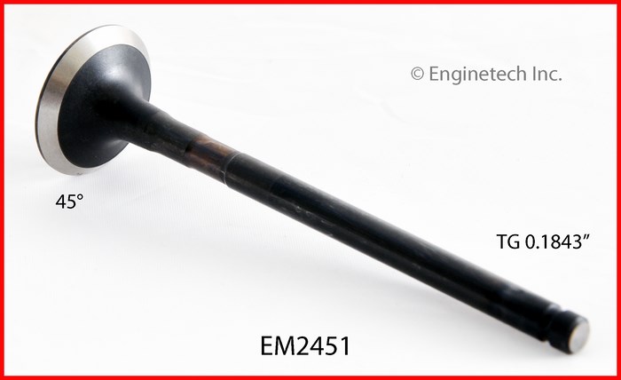 Enginetech EM2451 Valve - Exhaust