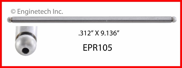 Enginetech EPR105 Push Rod - Set of 4