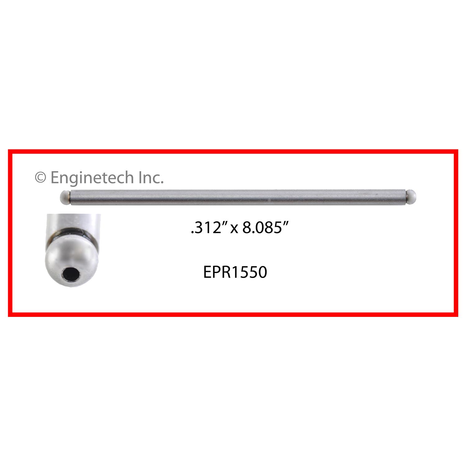 Enginetech EPR1550 Push Rod - Set of 4